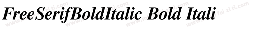 FreeSerifBoldItalic Bold Italic字体转换